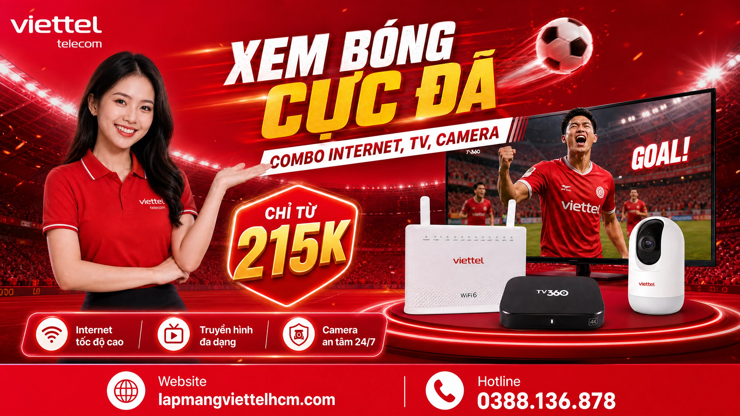 COMBO WIFI VÀ TRUYỀN HÌNH CÁP VIETTEL