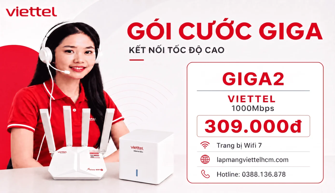 Khách hàng đăng ký gói GIGA2 gọi liền số hotline 03881368787